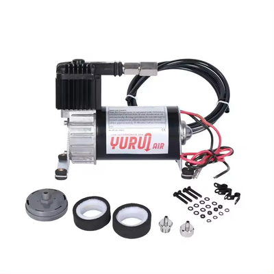 Dc 12v Air Ride Suspensão Compressor cromo e preto para caminhão