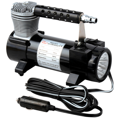 2 em 1 compressor de ar do cilindro do metal portátil único com luz/saco e mangueira