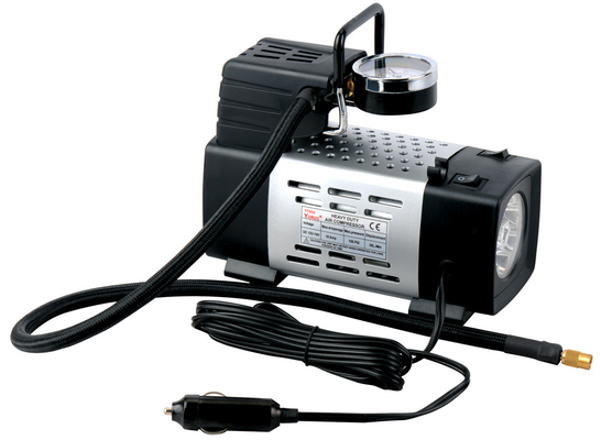 Inflação rápida portátil resistente do compressor de ar 12v do metal de prata 180 W