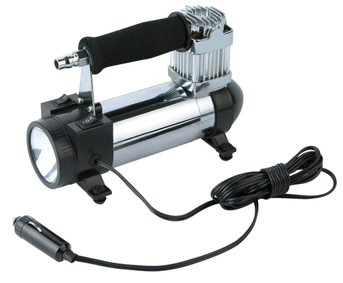 3 em 1 prata e preto do compressor de ar do metal com Kit Portable And Fast Inflation