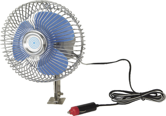 Ventiladores de refrigeração elétricos automotivos portáteis do isqueiro do cigarro de Chrome com sobre - fora do interruptor