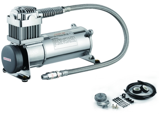Único 150psi 12V 1/4" prata resistente do compressor da suspensão do ar