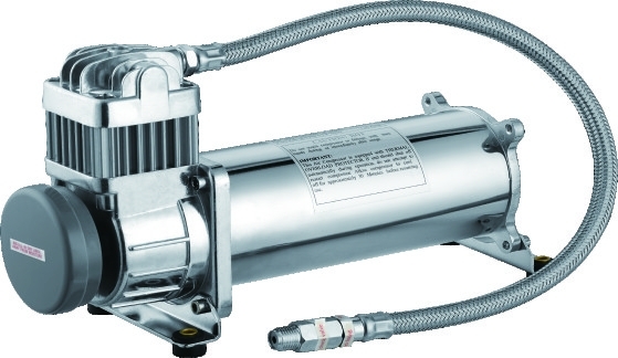 Compressor de ar 12v do carro de 200PSI único Chrome, suspensão do passeio do ar para caminhões