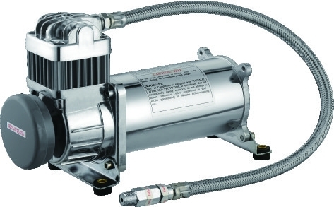 Sistema de compressor de suspensão de ar para automóveis pesados com tanque para caminhão