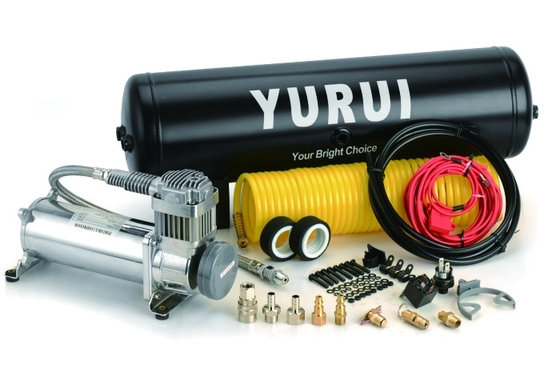 Bom preço. De dever do ciclo compressor 100% de ar tanque de 2,5 galões a bordo do sistema de ar 12V 150 libra por polegada quadrada IP67 on-line