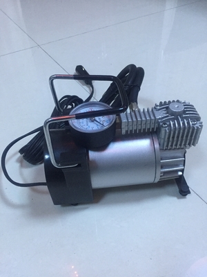 Bomba de pressão de prata e amarela do pneumático do carro, poder resistente compressor de ar de 12 volts