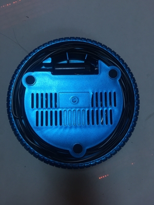 Os azuis marinhos cansam a bomba dada forma do pneumático do carro elétrico, compressor de ar do pneu com mangueira de 59cm