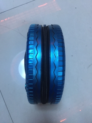 Os azuis marinhos cansam a bomba dada forma do pneumático do carro elétrico, compressor de ar do pneu com mangueira de 59cm