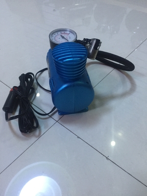 Compressor portátil preto e azul da inflação rápida pequena de ar para o carro com certificação do CE