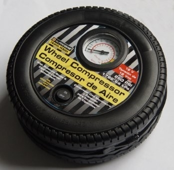Inflator portátil DC12V plástico do pneumático do compressor de ar do carro da forma do pneu