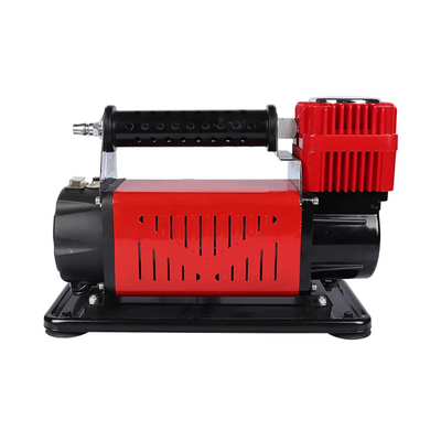 Compressor de ar de automóvel DC12V de metal pesado com manômetro de pressão Inflador de pneus de automóvel Compressor de ar de cilindro único