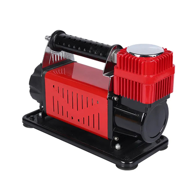 Compressor de ar de automóvel DC12V de metal pesado com manômetro de pressão Inflador de pneus de automóvel Compressor de ar de cilindro único