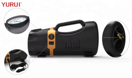 AC/DC Inflador de pneus portátil Venda a quente Pneus de automóvel Compressor de ar Plástico