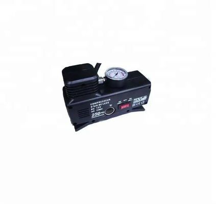 Compressores de ar para veículos de plástico AC/DC com calibre pneu de automóvel portátil bomba de ar elétrica para pneus