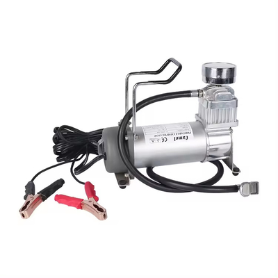Compressor de ar portátil de cilindro único offroad DC12V de metal com calibre
