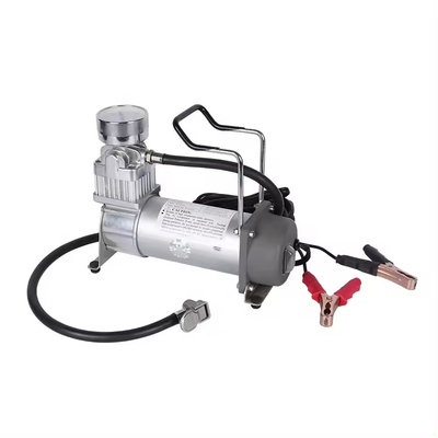Compressor de ar portátil de cilindro único offroad DC12V de metal com calibre