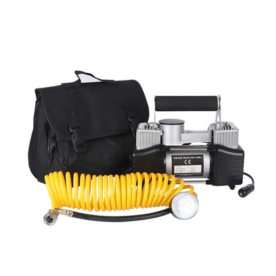 Bomba de pneus portátil DC 12 Volt METAL pneu inflador Compressor de ar de carro para caminhão com saco de tecido