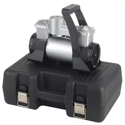 Inflador de pneus de automóveis DC 12v Pressão de metal Auto compressor de ar com caixa de plástico