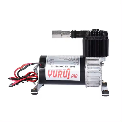 Dc 12v Air Ride Suspensão Compressor cromo e preto para caminhão