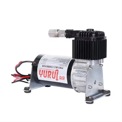 Dc 12v Air Ride Suspensão Compressor cromo e preto para caminhão