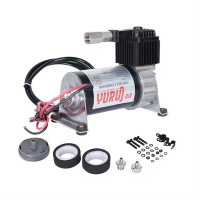 Dc 12v Air Ride Suspensão Compressor cromo e preto para caminhão