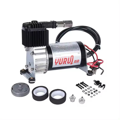 Dc 12v Air Ride Suspensão Compressor cromo e preto para caminhão