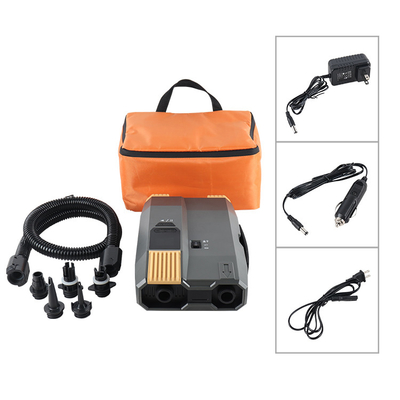A bomba elétrica SUP mais rápida 12V e a linha de alimentação AC inflamem desinflamem como um tubarão até 20psi com ecrã digital automático.