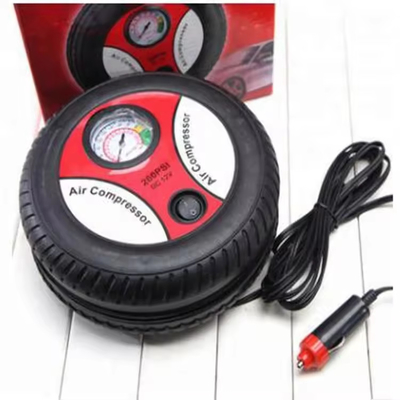 Compressor de ar de carro ABS de plástico elétrico DC12V Bomba de inflação de pneus com isqueiro