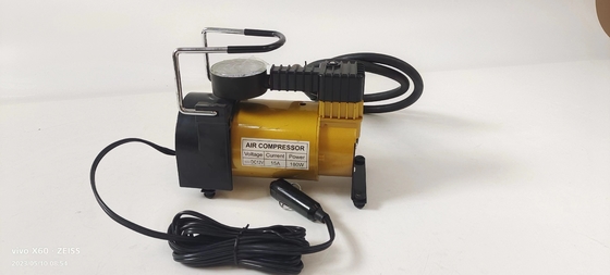 Compressor de ar metálico portátil DC12v pneumático de automóvel de cilindro único inflador de bomba de inflação rápida