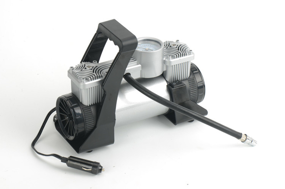 Prata/compressor de ar resistente traseiro do metal 12v com saco nenhuma luz