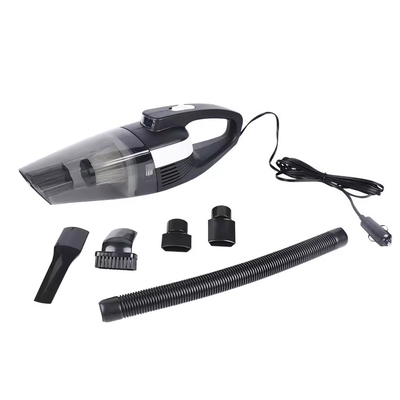 DC12V aspirador de vácuo de carro portátil com cigarro isqueiro lâmpada LED plástico preto