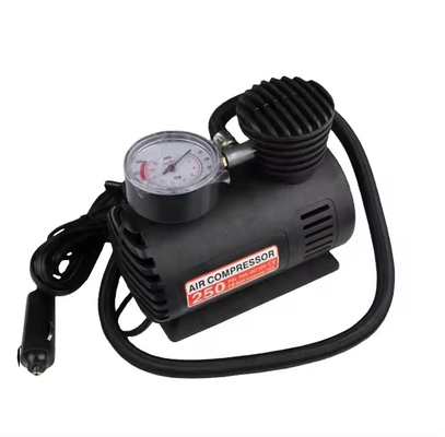 Compressor de ar DC12v de plástico com conector de isqueiro de cigarro