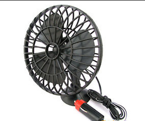 Polegadas portátil da C.C. 12v dos fãs de Mini Black Plactic Vehicle Cooling 4 com adsorção