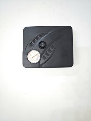Compressor de ar de pneu automático DC12V preto com tampão de cigarro
