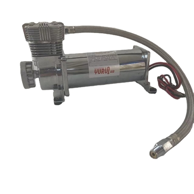 Compressor de suspensão de ar para automóveis DC12V cromado com baixo ruído