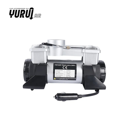 Compressor de ar de automóvel portátil de metal DC12V com kit de compressor de caixa de plástico