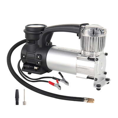 Metal de cilindro único para caminhão off-road 4x4 compressor de ar de prata de alta pressão infladores de pneus de carro