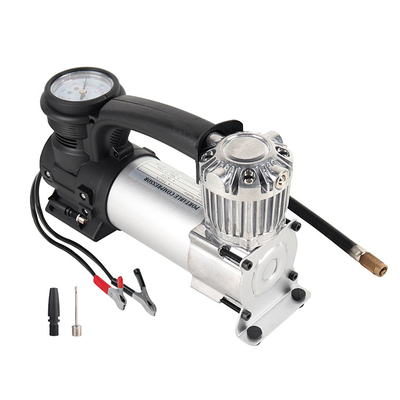 Metal de cilindro único para caminhão off-road 4x4 compressor de ar de prata de alta pressão infladores de pneus de carro