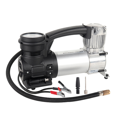 Metal de cilindro único para caminhão off-road 4x4 compressor de ar de prata de alta pressão infladores de pneus de carro