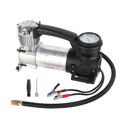 Metal de cilindro único para caminhão off-road 4x4 compressor de ar de prata de alta pressão infladores de pneus de carro