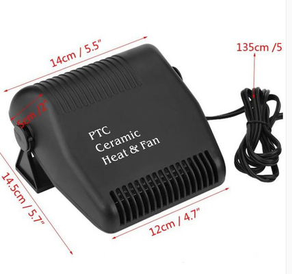 cor do preto de 150w 12v Mini Portable Car Heaters Electric que ativo por muito tempo a vida