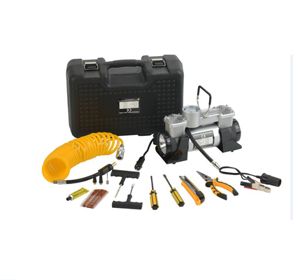 Caminhão Mini Tire Air Pump cor preta de prata 180w de uma C.C. de 12 volts com luz