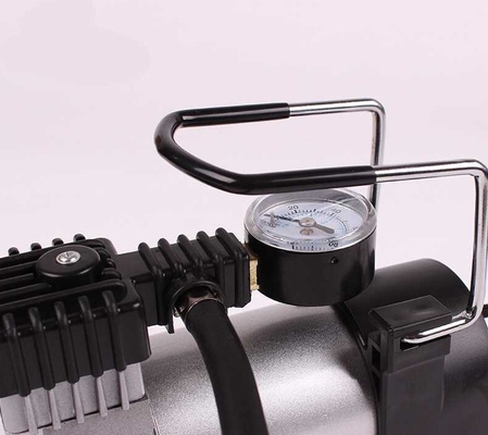 Compressor de ar automotivo do metal de 12 volts com a bomba da pata do relógio/mão