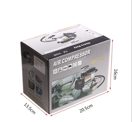 Preto pequeno do compressor de ar 140psi do metal e bomba de prata para o carro
