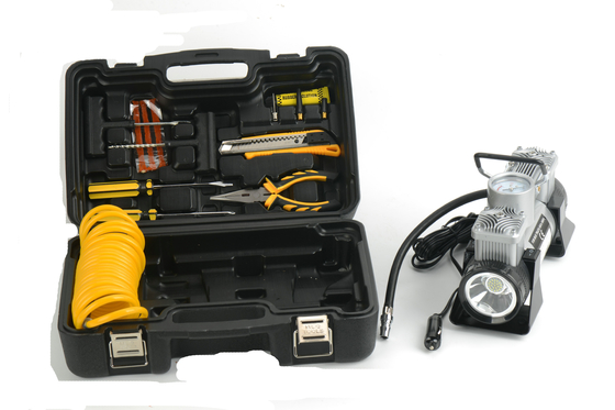 Caixa plástica dobro de compressor de ar do metal do cilindro com pressão do poder superior