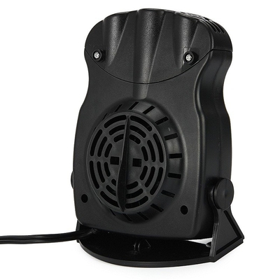 O calefator de fã portátil 150w de dois interruptores, plástico preto obstrui no calefator do carro