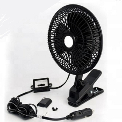 Material plástico preto 12v/24v de ventilador de refrigeração do carro com meio protetor do metal da segurança