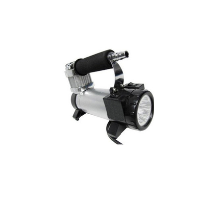 único material do metal da bomba do compressor de ar do cilindro 12v com luz 100 libras por polegada quadrada