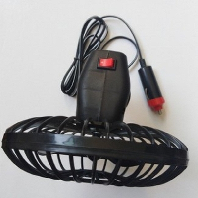Mini montagem de oscilação plástica do copo do ventilador de refrigeração do carro de 4 polegadas com interruptor dois