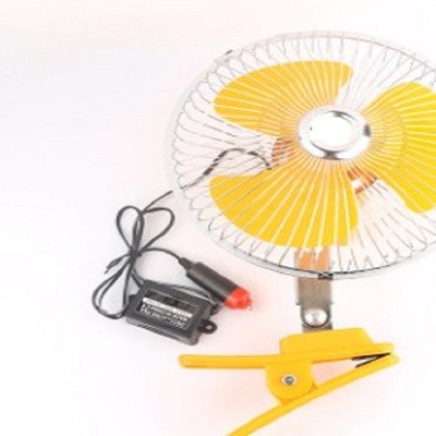 Ventiladores de refrigeração elétricos amarelos para o protetor traseiro With dos carros 8 polegadas que oscilam